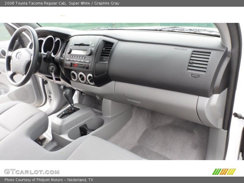 Super White / Graphite Gray 2008 Toyota Tacoma Regular Cab