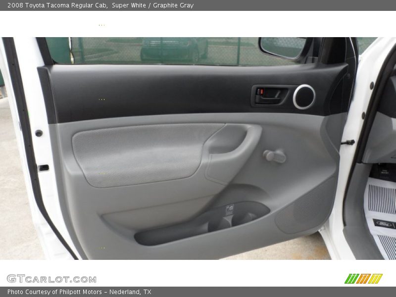 Super White / Graphite Gray 2008 Toyota Tacoma Regular Cab