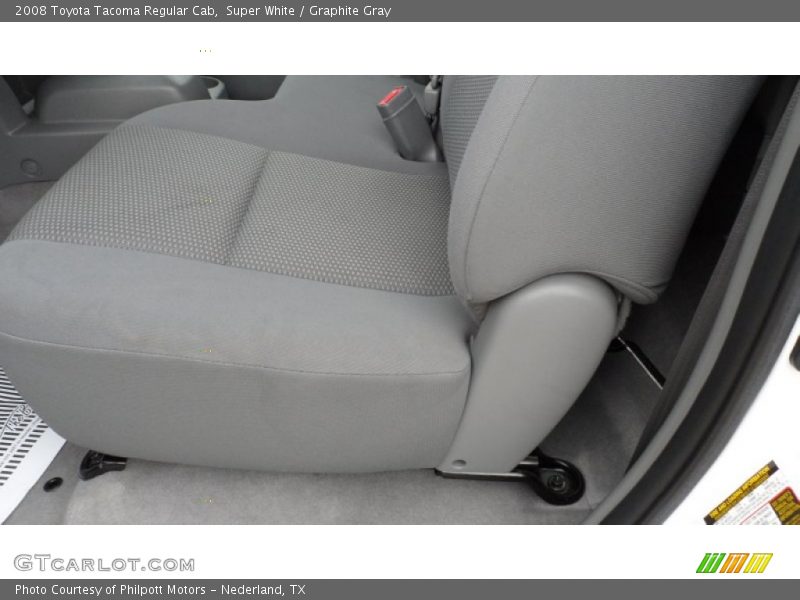 Super White / Graphite Gray 2008 Toyota Tacoma Regular Cab