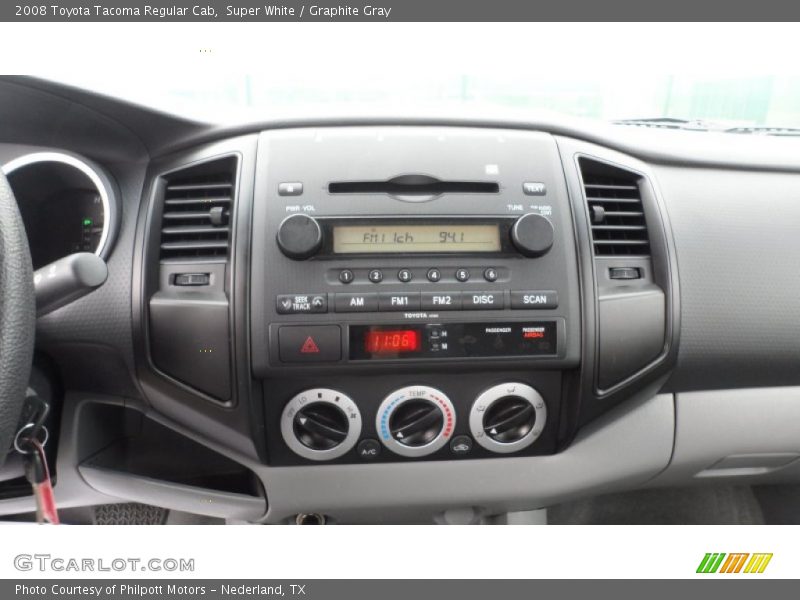Super White / Graphite Gray 2008 Toyota Tacoma Regular Cab