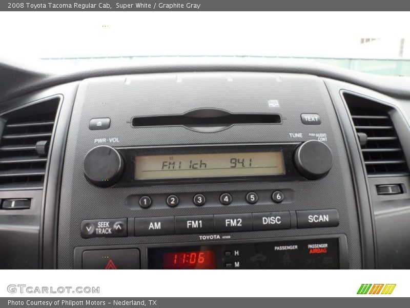 Super White / Graphite Gray 2008 Toyota Tacoma Regular Cab