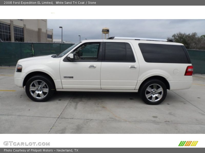 White Sand Tri Coat / Stone 2008 Ford Expedition EL Limited