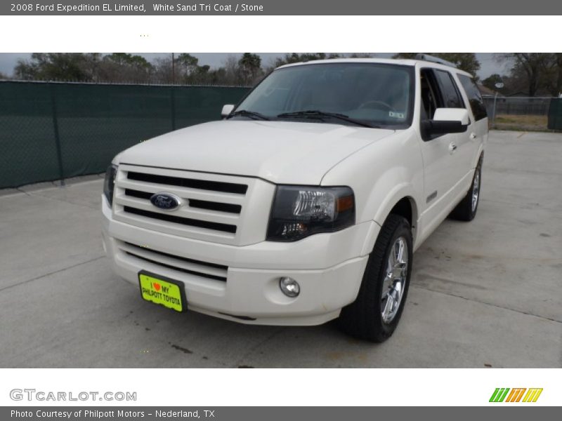 White Sand Tri Coat / Stone 2008 Ford Expedition EL Limited