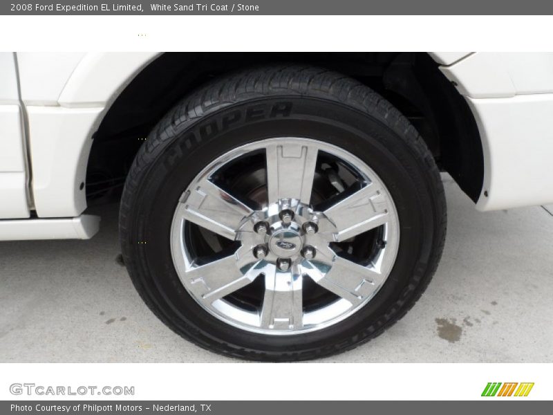 White Sand Tri Coat / Stone 2008 Ford Expedition EL Limited