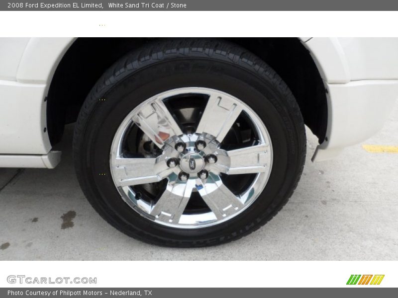 White Sand Tri Coat / Stone 2008 Ford Expedition EL Limited