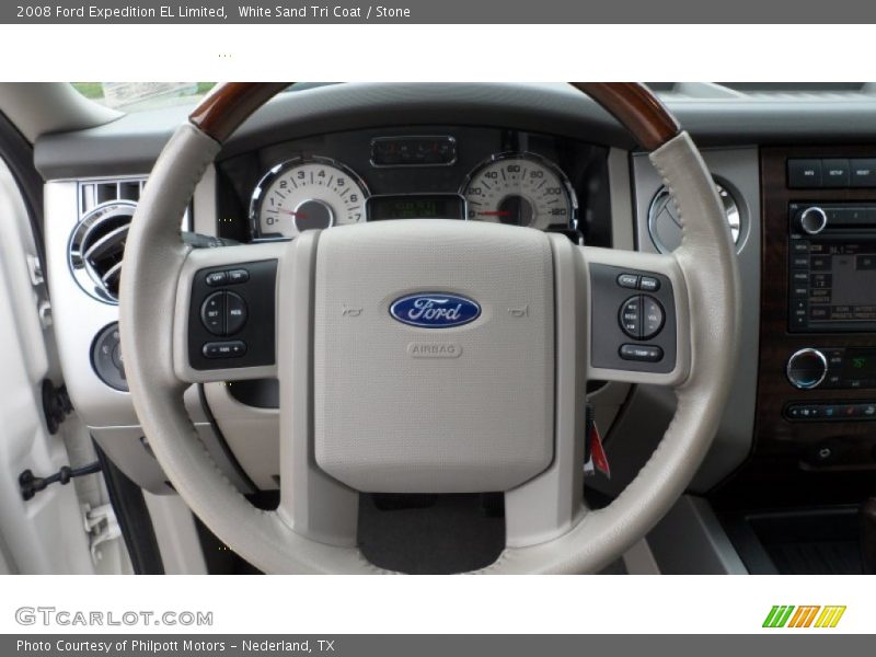 White Sand Tri Coat / Stone 2008 Ford Expedition EL Limited