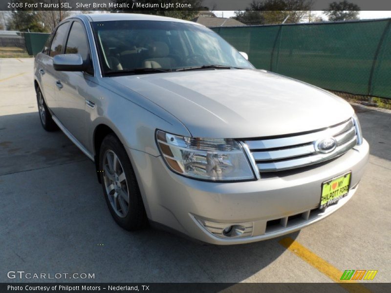 Silver Birch Metallic / Medium Light Stone 2008 Ford Taurus SEL