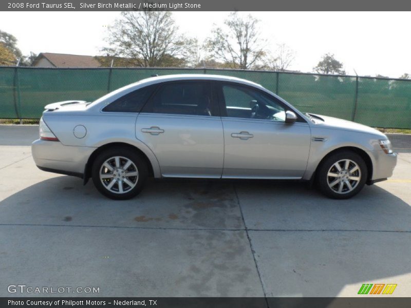 Silver Birch Metallic / Medium Light Stone 2008 Ford Taurus SEL