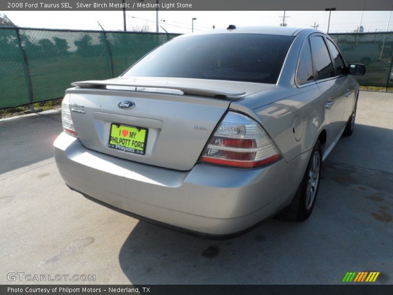 Silver Birch Metallic / Medium Light Stone 2008 Ford Taurus SEL