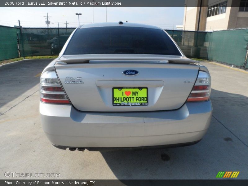 Silver Birch Metallic / Medium Light Stone 2008 Ford Taurus SEL