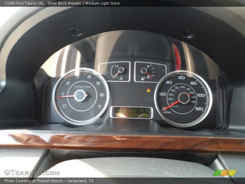 Silver Birch Metallic / Medium Light Stone 2008 Ford Taurus SEL