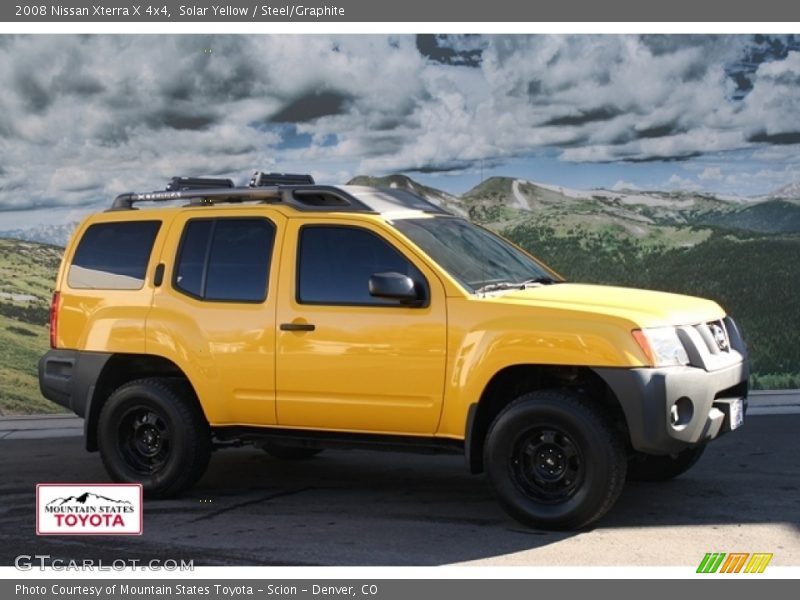 Solar Yellow / Steel/Graphite 2008 Nissan Xterra X 4x4