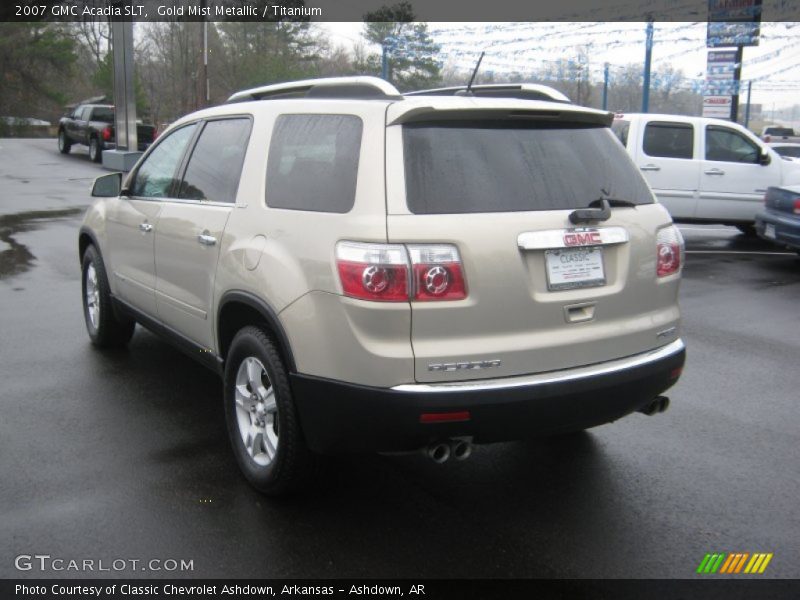 Gold Mist Metallic / Titanium 2007 GMC Acadia SLT