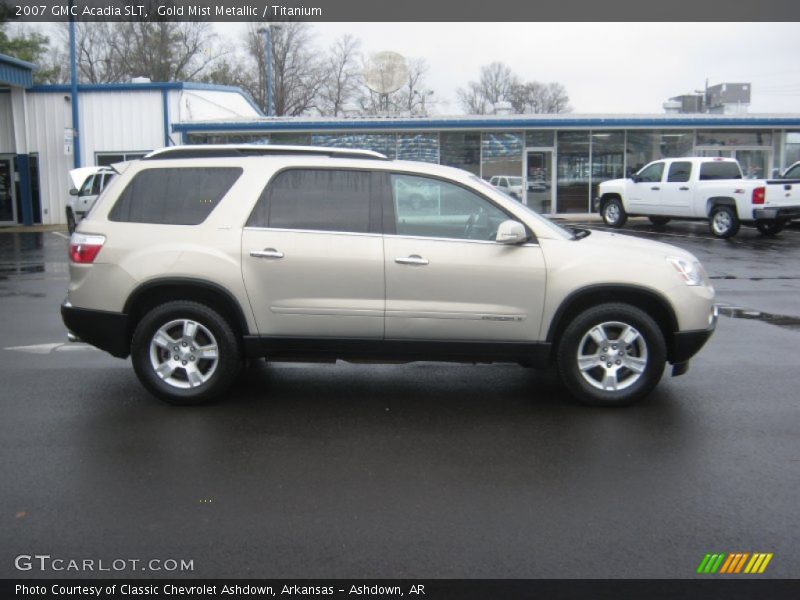 Gold Mist Metallic / Titanium 2007 GMC Acadia SLT