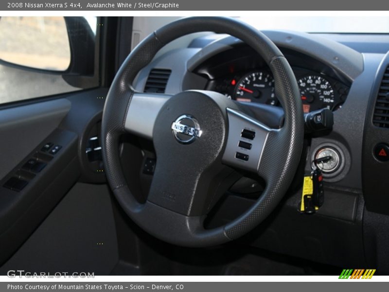 Avalanche White / Steel/Graphite 2008 Nissan Xterra S 4x4