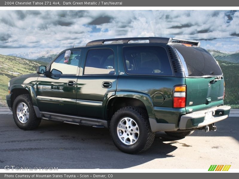 Dark Green Metallic / Tan/Neutral 2004 Chevrolet Tahoe Z71 4x4