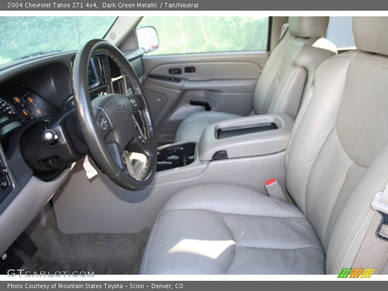 Dark Green Metallic / Tan/Neutral 2004 Chevrolet Tahoe Z71 4x4
