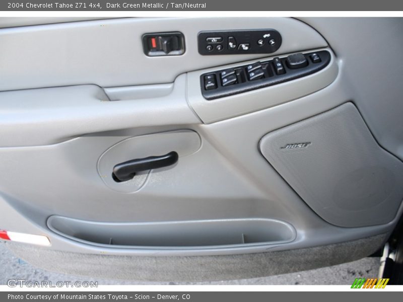 Dark Green Metallic / Tan/Neutral 2004 Chevrolet Tahoe Z71 4x4
