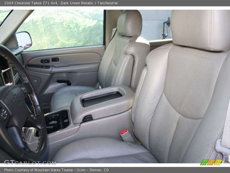 Dark Green Metallic / Tan/Neutral 2004 Chevrolet Tahoe Z71 4x4