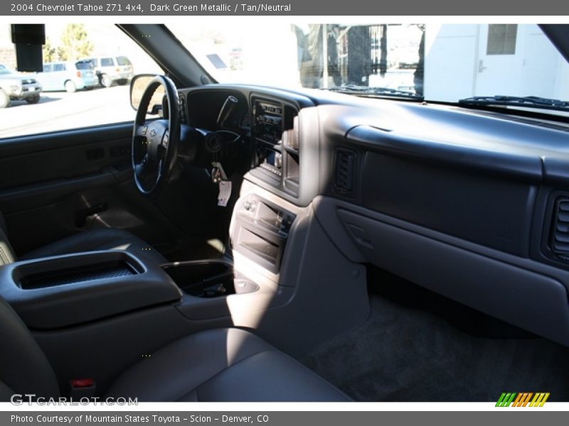 Dark Green Metallic / Tan/Neutral 2004 Chevrolet Tahoe Z71 4x4