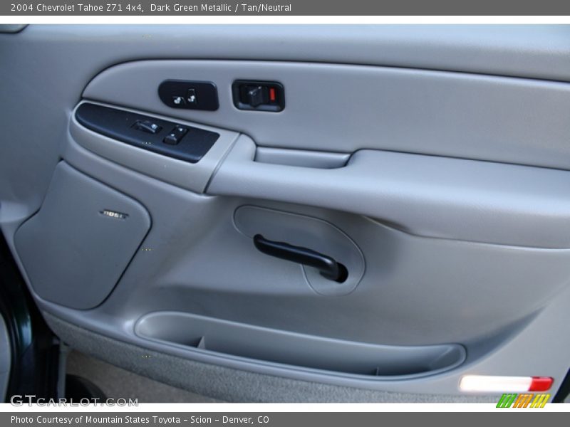 Dark Green Metallic / Tan/Neutral 2004 Chevrolet Tahoe Z71 4x4