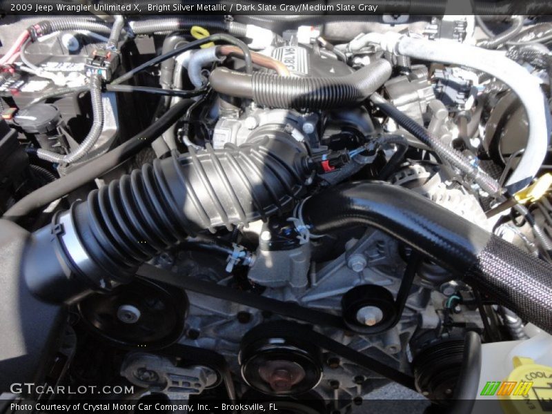 Bright Silver Metallic / Dark Slate Gray/Medium Slate Gray 2009 Jeep Wrangler Unlimited X
