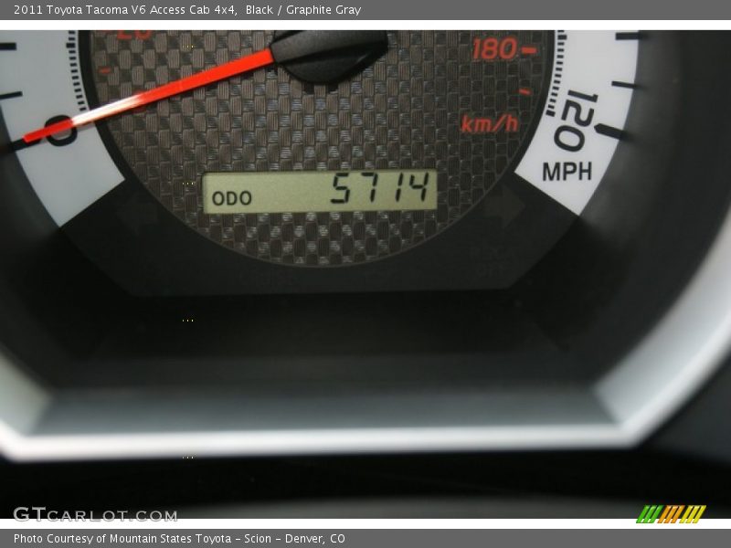 Black / Graphite Gray 2011 Toyota Tacoma V6 Access Cab 4x4