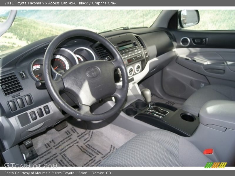 Black / Graphite Gray 2011 Toyota Tacoma V6 Access Cab 4x4