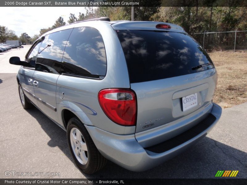 Butane Blue Pearl / Dark Khaki/Light Graystone 2006 Dodge Caravan SXT