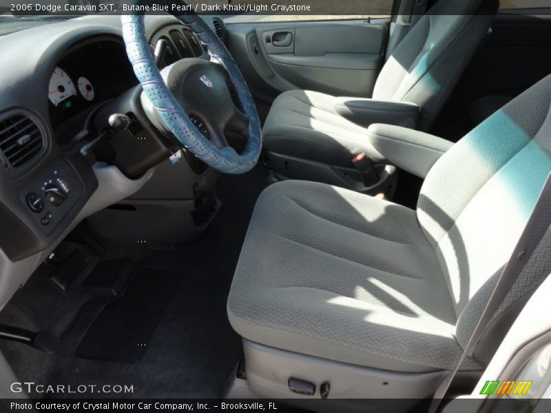 Butane Blue Pearl / Dark Khaki/Light Graystone 2006 Dodge Caravan SXT