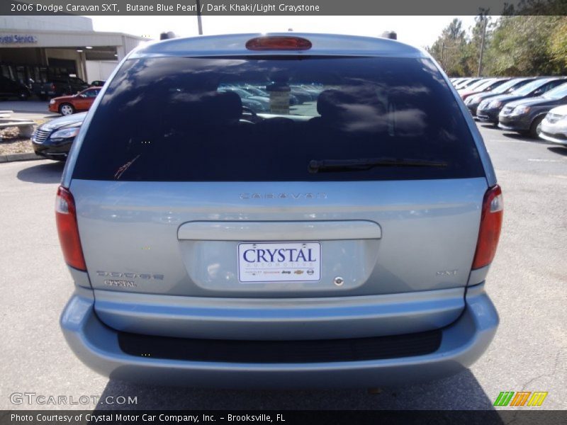 Butane Blue Pearl / Dark Khaki/Light Graystone 2006 Dodge Caravan SXT
