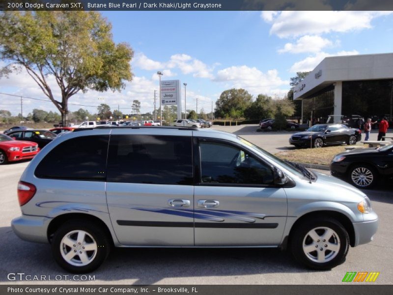 Butane Blue Pearl / Dark Khaki/Light Graystone 2006 Dodge Caravan SXT