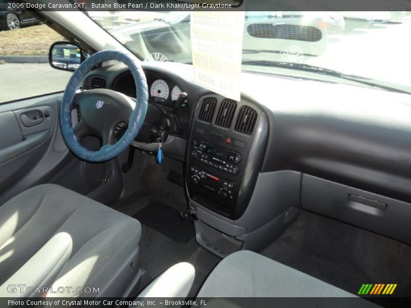 Butane Blue Pearl / Dark Khaki/Light Graystone 2006 Dodge Caravan SXT