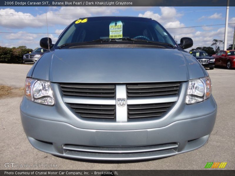 Butane Blue Pearl / Dark Khaki/Light Graystone 2006 Dodge Caravan SXT