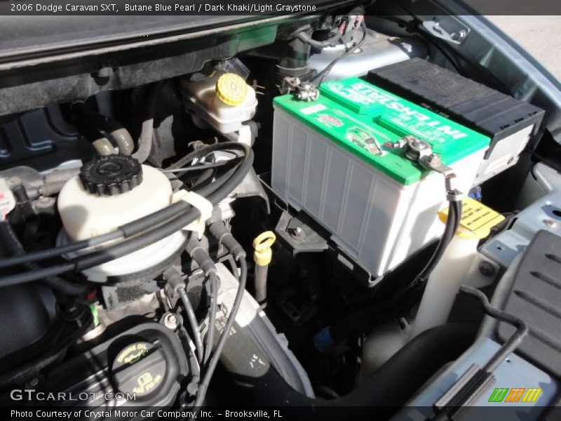Butane Blue Pearl / Dark Khaki/Light Graystone 2006 Dodge Caravan SXT