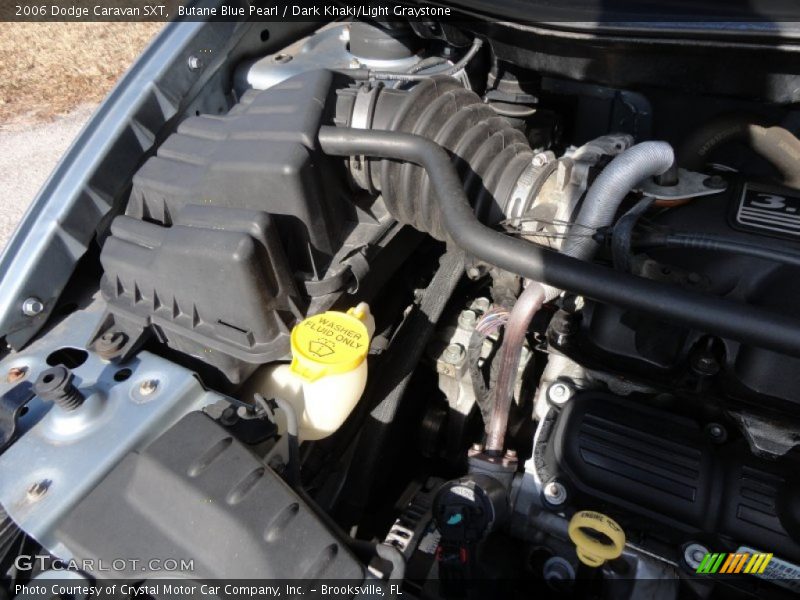 Butane Blue Pearl / Dark Khaki/Light Graystone 2006 Dodge Caravan SXT