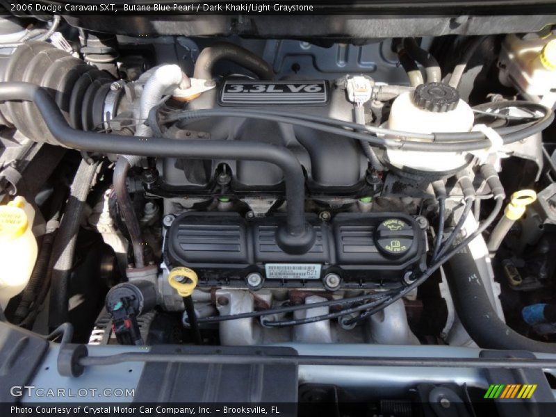 Butane Blue Pearl / Dark Khaki/Light Graystone 2006 Dodge Caravan SXT