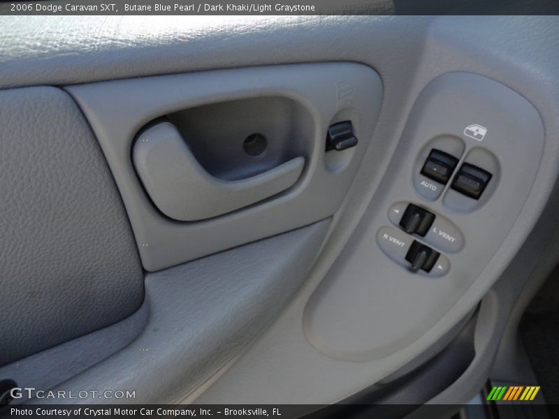 Butane Blue Pearl / Dark Khaki/Light Graystone 2006 Dodge Caravan SXT