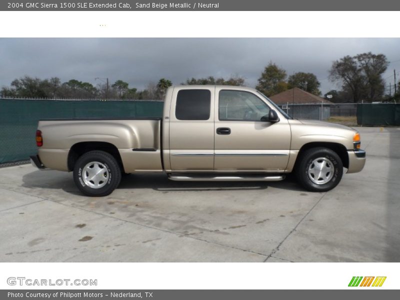 Sand Beige Metallic / Neutral 2004 GMC Sierra 1500 SLE Extended Cab