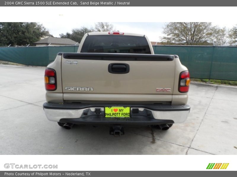 Sand Beige Metallic / Neutral 2004 GMC Sierra 1500 SLE Extended Cab