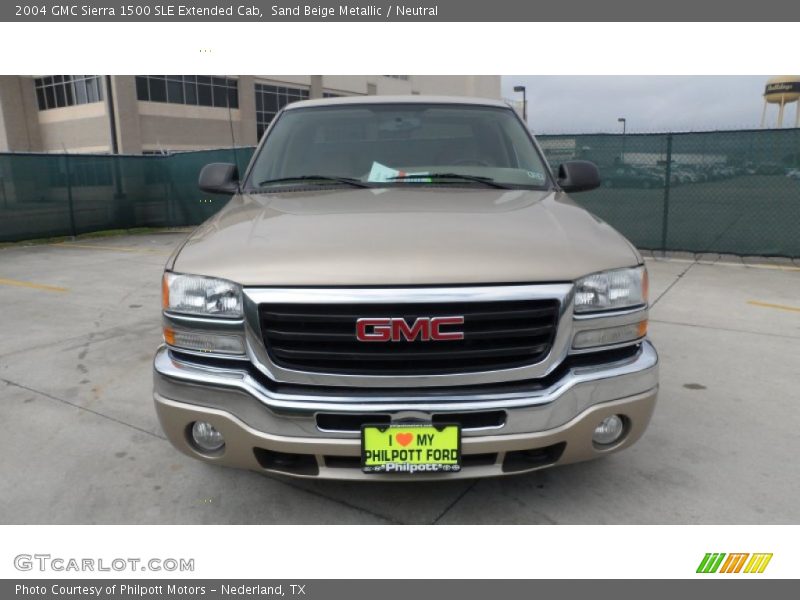 Sand Beige Metallic / Neutral 2004 GMC Sierra 1500 SLE Extended Cab