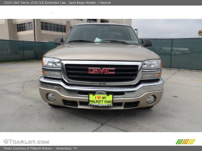 Sand Beige Metallic / Neutral 2004 GMC Sierra 1500 SLE Extended Cab