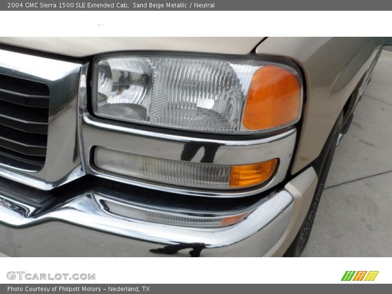 Sand Beige Metallic / Neutral 2004 GMC Sierra 1500 SLE Extended Cab