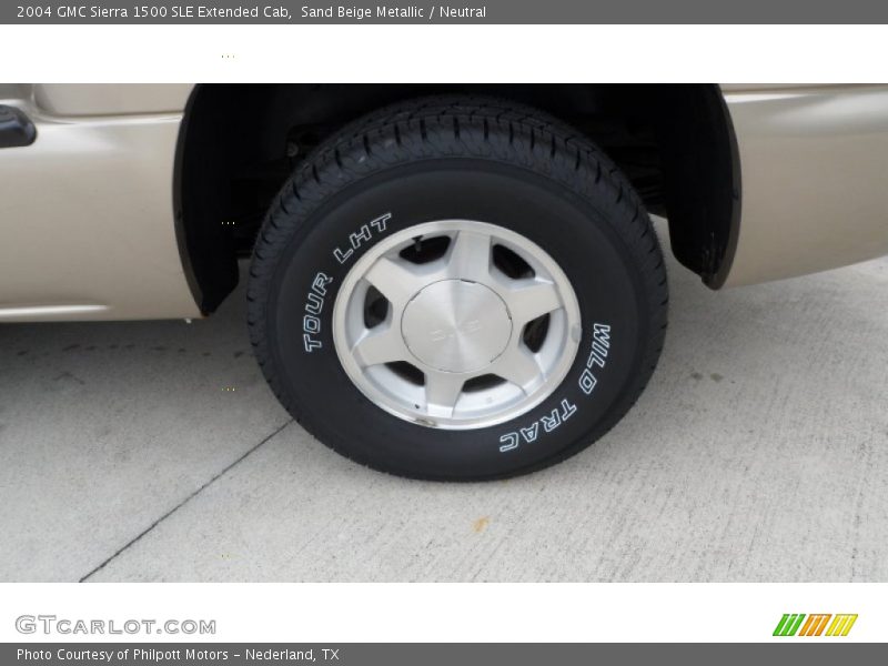 Sand Beige Metallic / Neutral 2004 GMC Sierra 1500 SLE Extended Cab