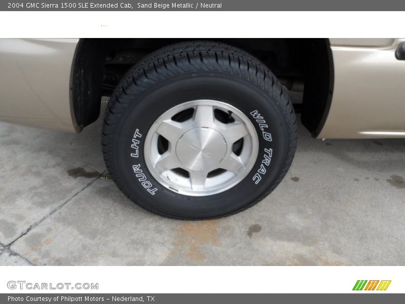 Sand Beige Metallic / Neutral 2004 GMC Sierra 1500 SLE Extended Cab