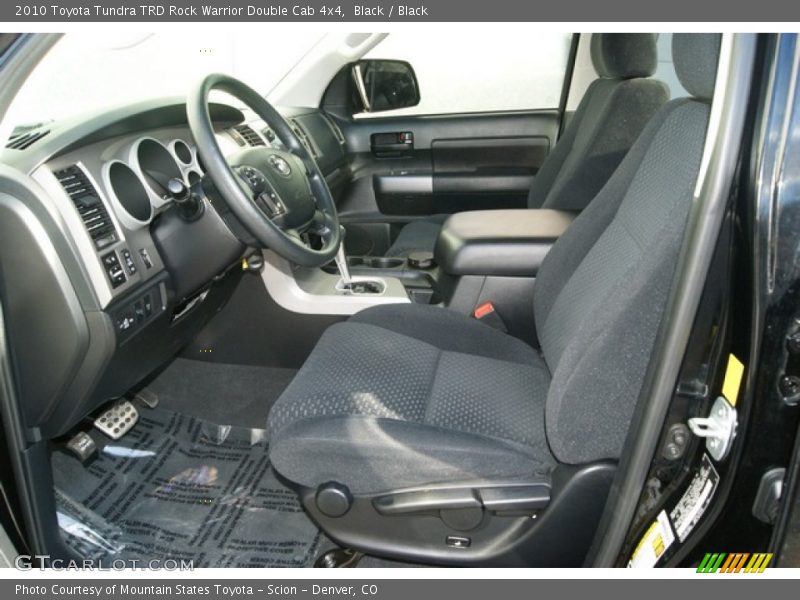 Front Seat of 2010 Tundra TRD Rock Warrior Double Cab 4x4