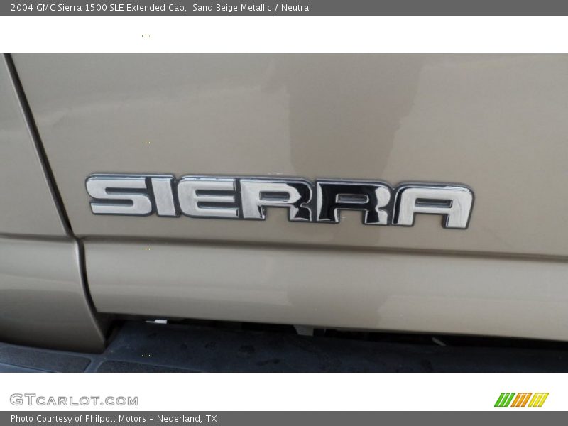 Sand Beige Metallic / Neutral 2004 GMC Sierra 1500 SLE Extended Cab