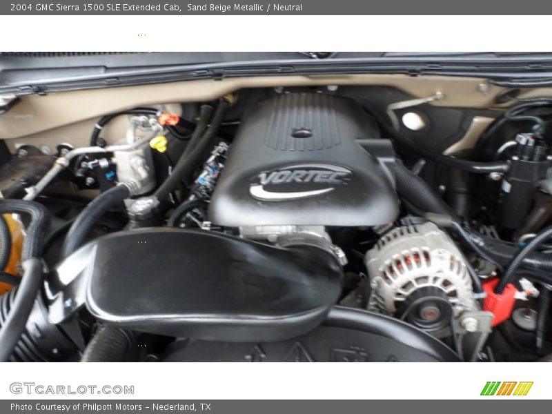 Sand Beige Metallic / Neutral 2004 GMC Sierra 1500 SLE Extended Cab