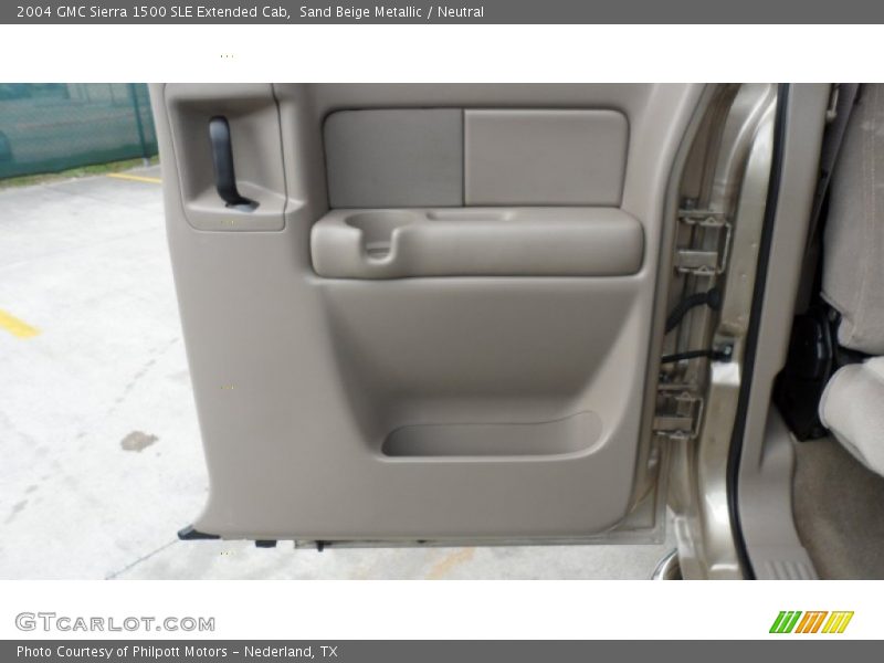Sand Beige Metallic / Neutral 2004 GMC Sierra 1500 SLE Extended Cab