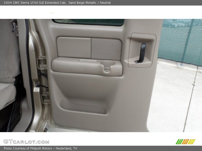 Sand Beige Metallic / Neutral 2004 GMC Sierra 1500 SLE Extended Cab